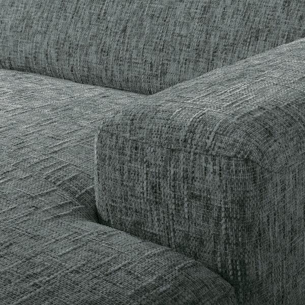 ROHOVÁ SEDAČKA, textil, antracitová Livetastic - Sedací soupravy, Online Only