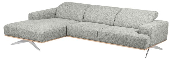 ROHOVÁ SEDAČKA, textil, šedá Livetastic - Sedací soupravy, Online Only