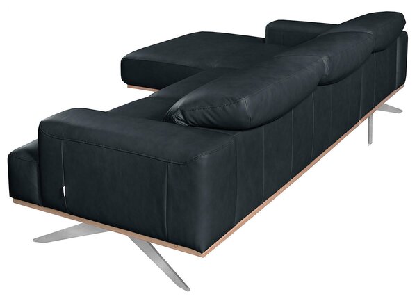 ROHOVÁ SEDAČKA, kůže, modrá Livetastic - Sedací soupravy, Online Only