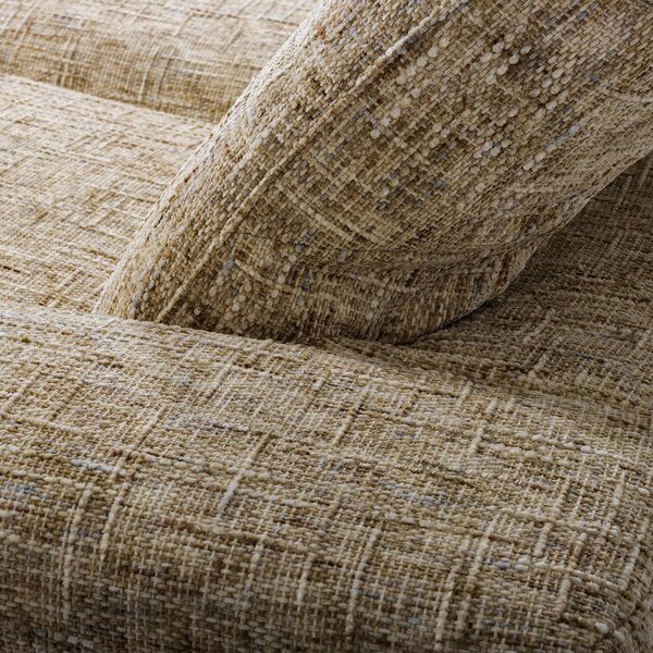 ROHOVÁ SEDAČKA, textil, světle hnědá Livetastic - Sedací soupravy, Online Only