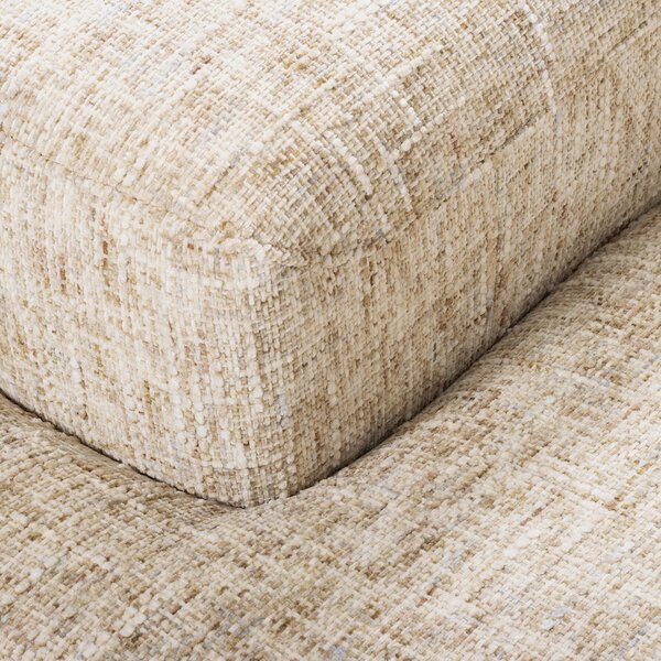 ROHOVÁ SEDAČKA, textil, béžová Livetastic - Sedací soupravy, Online Only