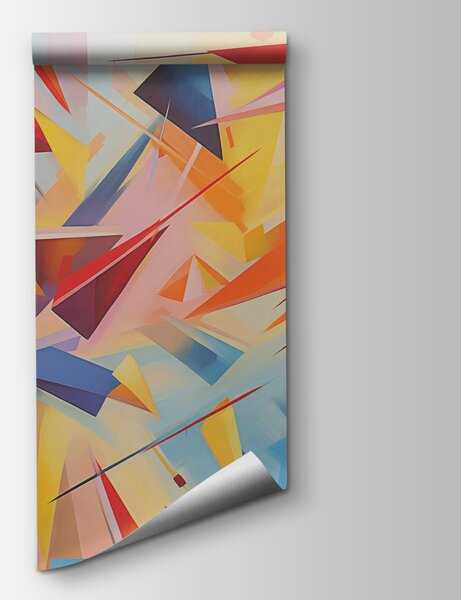 Fototapeta Barevná papírová letadla, Geometrické 3D fototapety, Populární fototapety, w08030 - Tapeko.co.cz