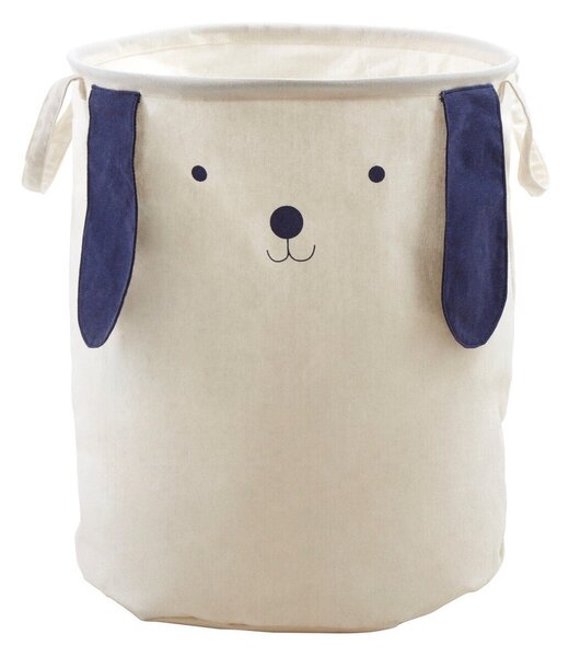 Bílý látkový dětský koš na hračky ø 39x48 cm Mimo Dog Face – Premier Housewares