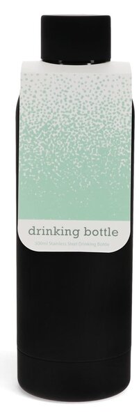 Černá nerezová lahev 500 ml – Rex London