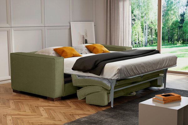 ROZKLÁDACÍ POHOVKA, textil, zelená MID.YOU - Rozkládací pohovky, Online Only