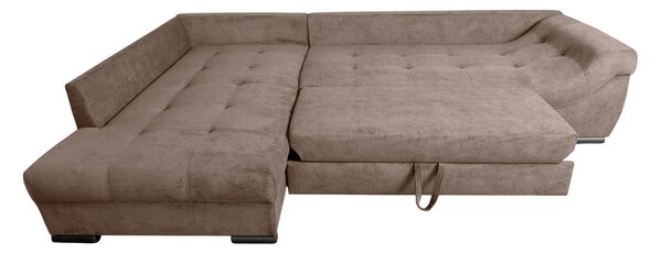 ROHOVÁ SEDAČKA, textil, hnědá P & B - Sedací soupravy, Online Only