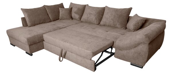 ROHOVÁ SEDAČKA, textil, hnědá P & B - Sedací soupravy, Online Only