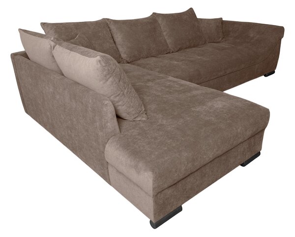 ROHOVÁ SEDAČKA, textil, hnědá P & B - Sedací soupravy, Online Only