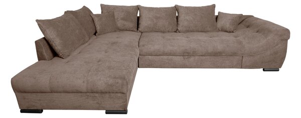 ROHOVÁ SEDAČKA, textil, hnědá P & B - Sedací soupravy, Online Only