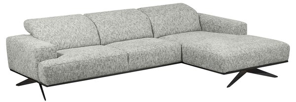 ROHOVÁ SEDAČKA, textil, šedá Livetastic - Sedací soupravy, Online Only