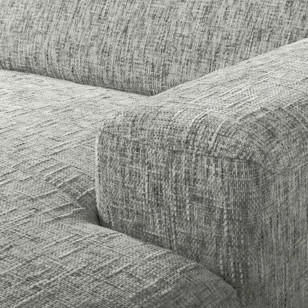 ROHOVÁ SEDAČKA, textil, šedá Livetastic - Sedací soupravy, Online Only