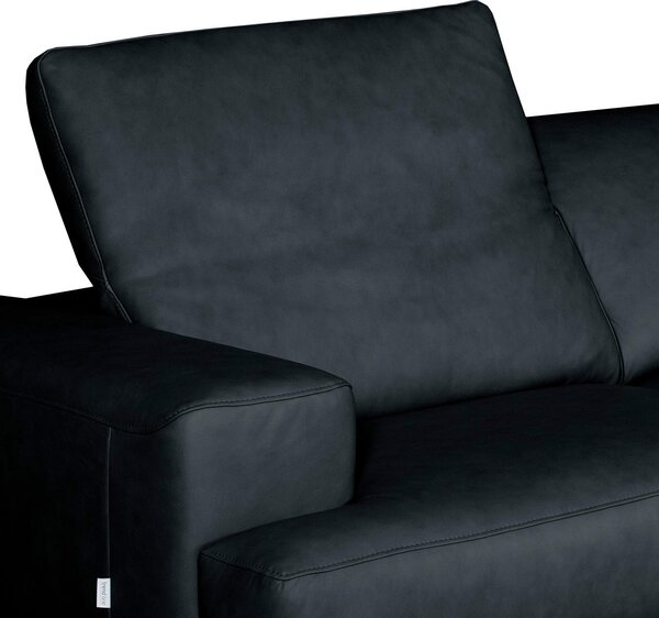 ROHOVÁ SEDAČKA, kůže, modrá Livetastic - Sedací soupravy, Online Only