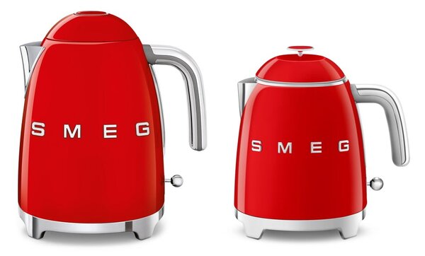 Červená rychlovarná konvice z nerezové oceli 800 ml Retro Style – SMEG