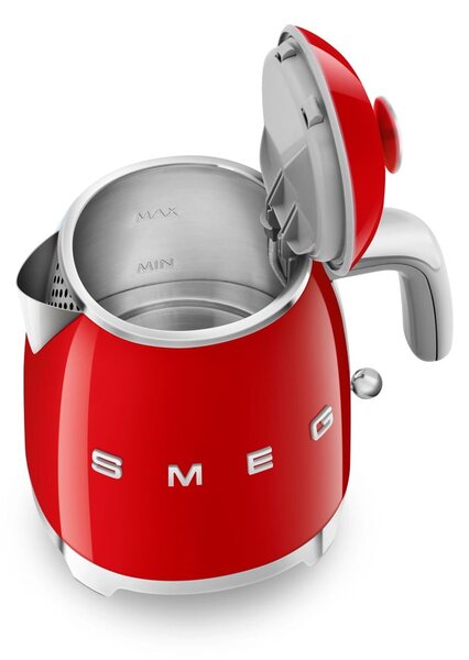 Červená rychlovarná konvice z nerezové oceli 800 ml Retro Style – SMEG