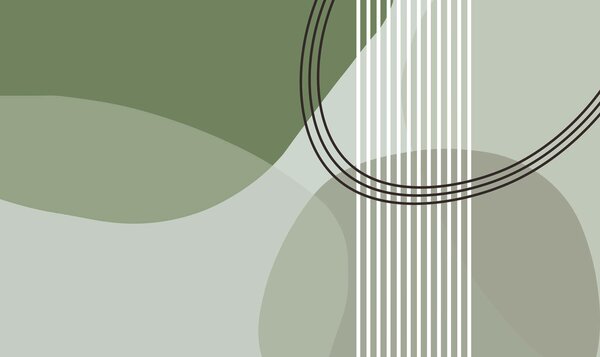 Fototapety Geometrické linie abstrakce a kruh minimalismus moderní styl zelené barvy, Fototapety abstraktní, w08173v1 : uwalls.cz