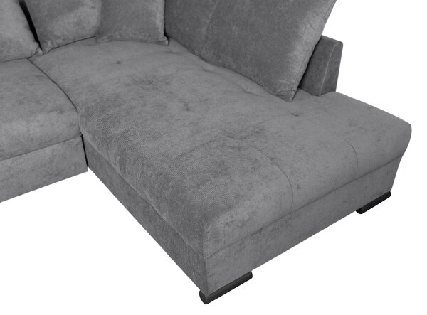 ROHOVÁ SEDAČKA, textil, tmavě šedá P & B - Sedací soupravy, Online Only