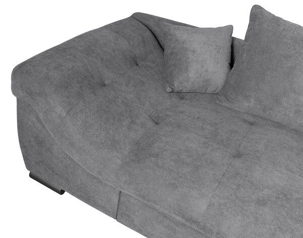 ROHOVÁ SEDAČKA, textil, tmavě šedá P & B - Sedací soupravy, Online Only