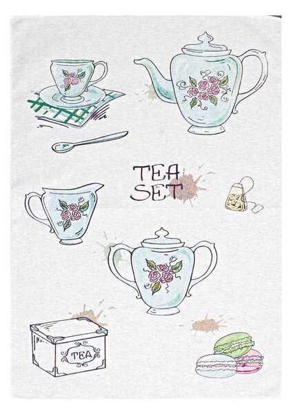 Snový svět Tea Set - lněná utěrka