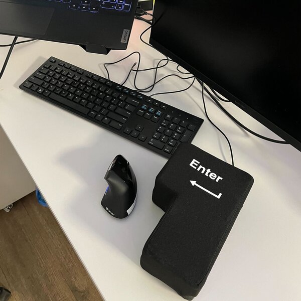 Antistresní polštář Enter klávesa USB - XL