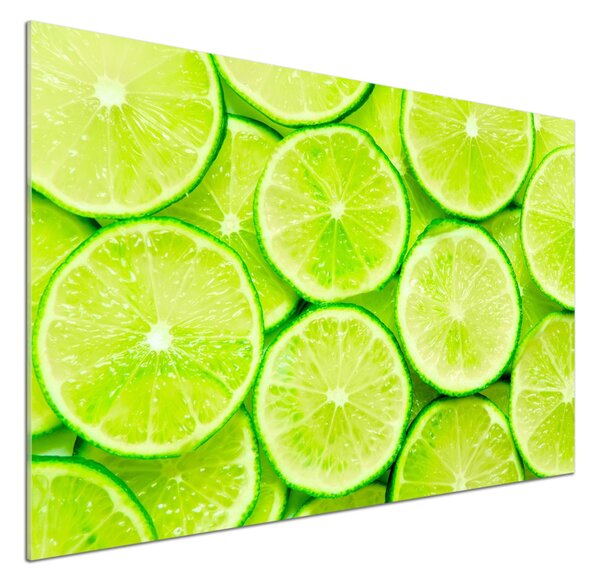 Skleněný panel do kuchyně Limetky pksh-71346931