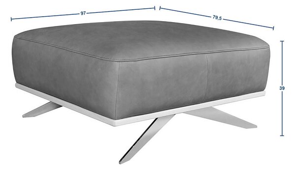 TABURET, kůže, 95/46/80 cm Livetastic - Taburety, Online Only