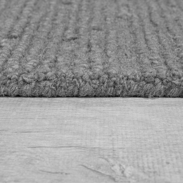 Šedý ručně tkaný vlněný koberec 160x230 cm Harris Boucle – Flair Rugs
