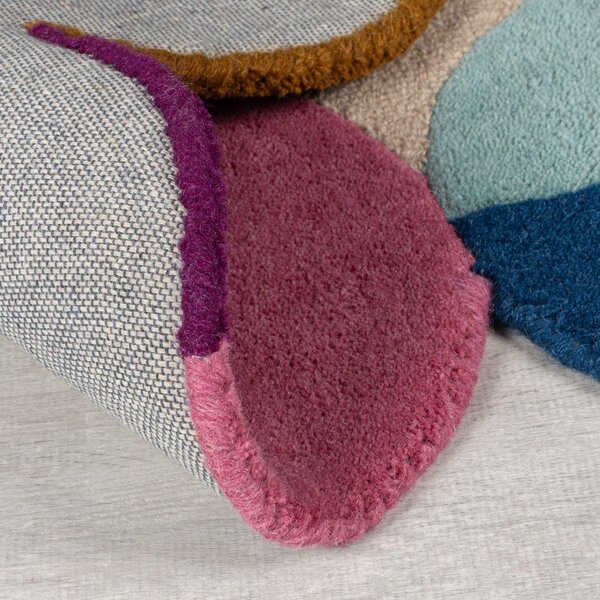 Béžový ručně tkaný vlněný koberec 160x230 cm Mia Textured Scallop – Flair Rugs