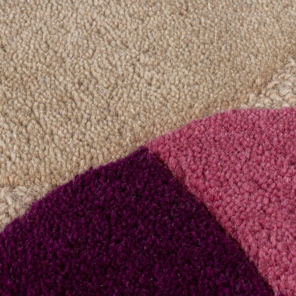 Béžový ručně tkaný vlněný koberec 160x230 cm Mia Textured Scallop – Flair Rugs