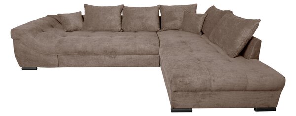 ROHOVÁ SEDAČKA, textil, hnědá P & B - Sedací soupravy, Online Only