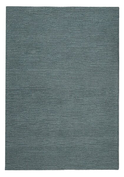 Šedomodrý ručně tkaný vlněný koberec 200x290 cm Harris Boucle – Flair Rugs