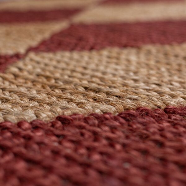 Ručně tkaný koberec s příměsí juty v terakotové barvě 120x170 cm Effie Diamond – Flair Rugs