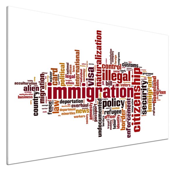 Skleněný panel do kuchynské linky Imigrace pksh-72118150