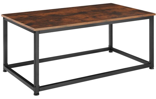 Tectake 404449 konferenční stolek lynch 100x55x45,5cm - industriální dřevo tmavé, rustikální