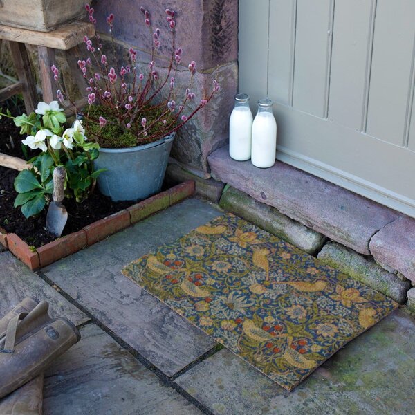 Rohožka z kokosového vlákna 40x60 cm William Morris Strawberry Thief – Artsy Doormats