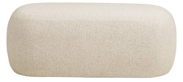 Béžová lavice z textilie bouclé Blossomville – House Nordic
