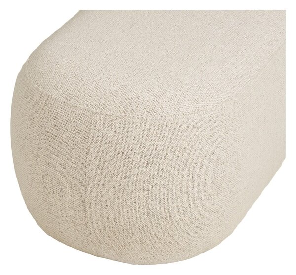 Béžová lavice z textilie bouclé Blossomville – House Nordic