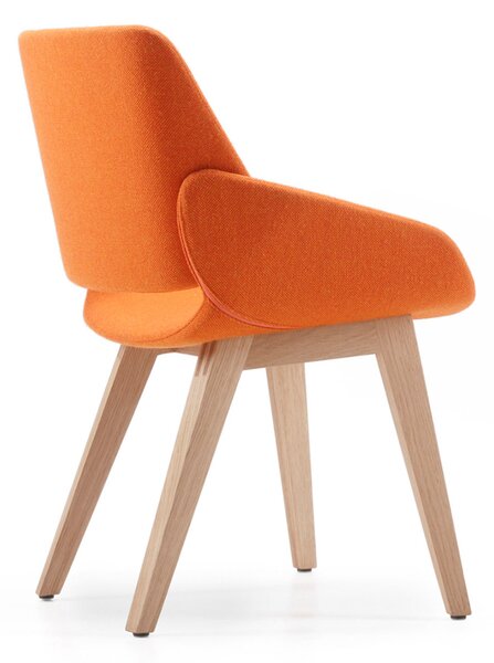 Designové židle Monk Wood Base Armchair