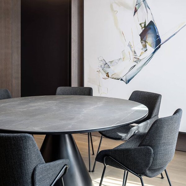 Designové židle Monk Steel Base Armchair
