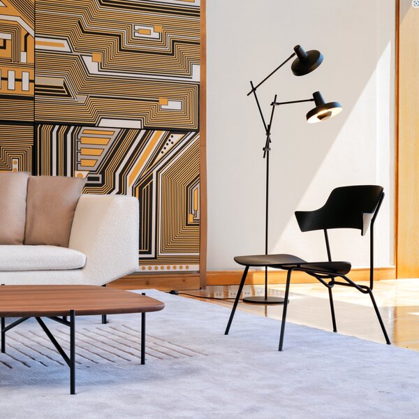 Prostoria designová křesla Strain Low Plywood Armchair