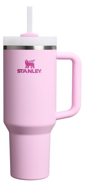 Růžová termoska s brčkem z nerezové oceli 1,18 l Quencher H2.0 FlowState Tumbler Cherry Blossom – Stanley