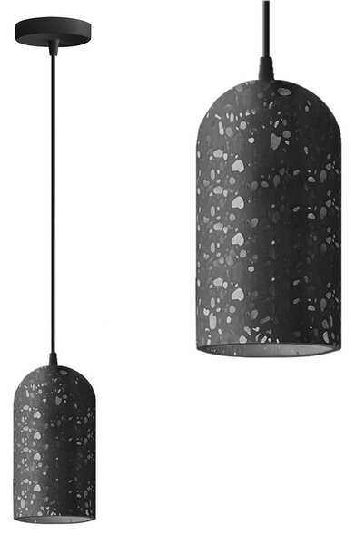 Toolight, betonové stropní svítidlo 1xE27 APP997-1CP B, černá, OSW-07552