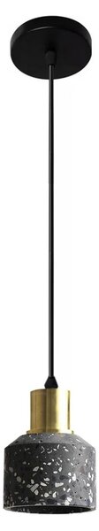Toolight Toolight, betonová stropní lampa Lastri Black 1xE27 APP930-1CP, černá-zlatá, OSW-07007