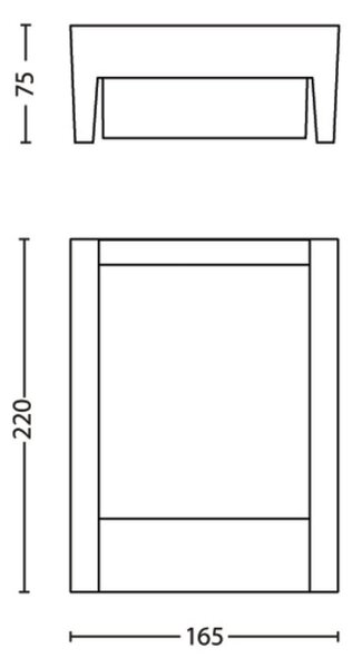 Arbour UltraEfficient venkovní nástěnné LED svítidlo 3,8W 800lm 3000K IP44, antracit