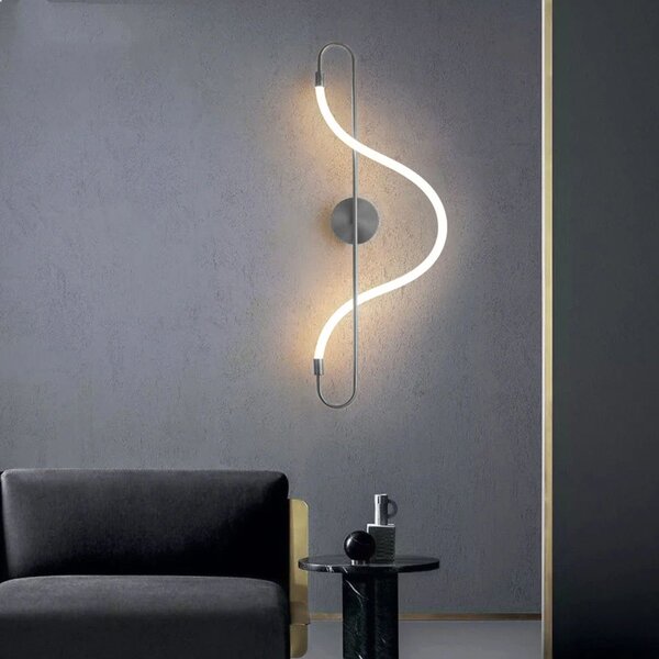 Toolight Toolight, LED nástěnné svítidlo 25W APP859-W Long Chrom, chromová, OSW-03994