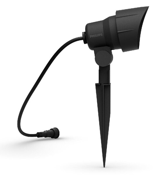 Venkovní zapichovací Low Voltage LED bodové svítidlo 1x6W 660lm 4000K 12V IP44 nestmívatelné, černé