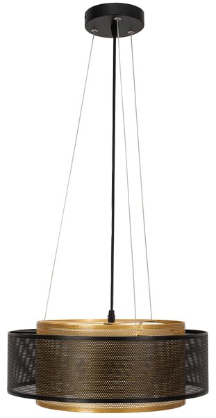 Toolight Toolight, LED závěsné stropní svítidlo 40cm APP1000-CP, černá-zlatá, OSW-07551