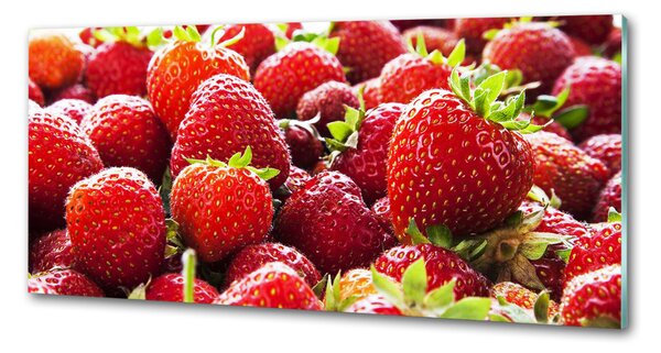 Skleněný panel do kuchynské linky Jahody pksh-73096404
