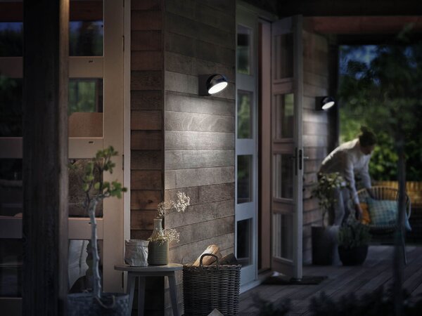 Mimosa venkovní nástěnné LED svítidlo 1x7W 680lm 4000K IP44 nestmívatelné, antracitové