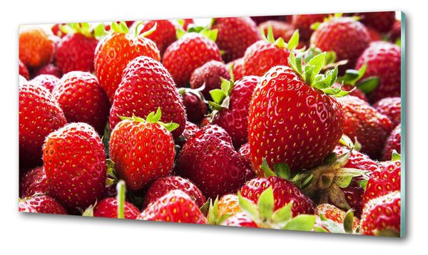 Skleněný panel do kuchynské linky Jahody pksh-73096404