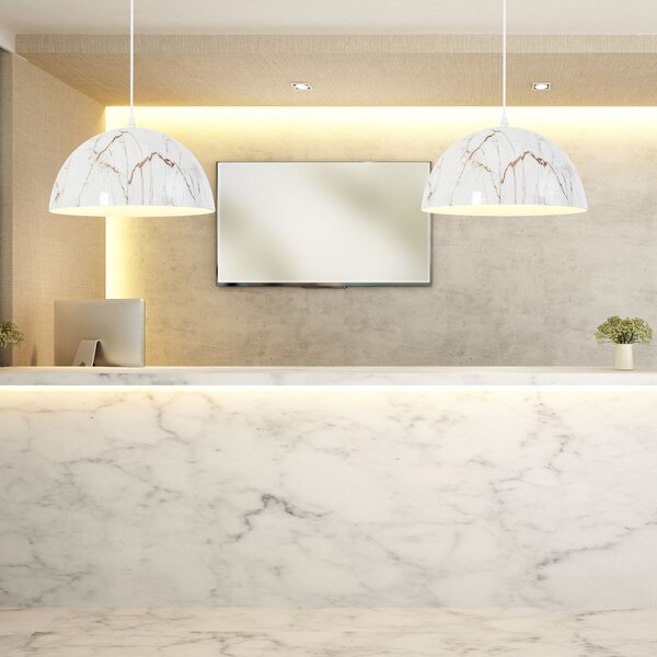 Toolight Toolight, závěsná lampa APP911-1CP Marble, imitace kamene, OSW-06620